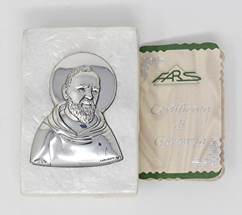 Madre de Pearl bañado en plata San Pio rosario caja y Lourdes tarjeta de oración) Madre de Pearl bañado en plata San Pio rosario caja y Lourdes tarjeta de oración)