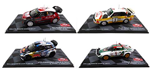 OPO 10 - Lote de 4 Coches de Rally 1/43 Ixo Polo Stratos Quattro C3 (BR1 + BR3 + BR5 + BR8)