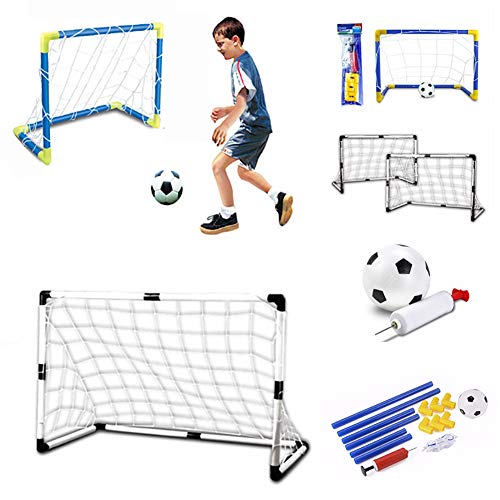 RONSHIN - Juego de portería de fútbol portátil y Desmontable para niños pequeños
