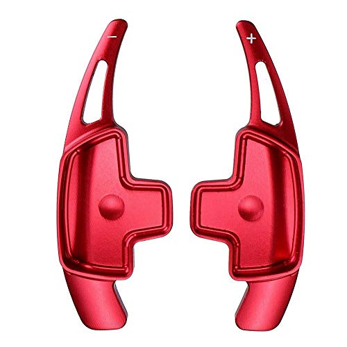 Teabelle 2 piezas Palanca de Cambio de la Rueda del Volante de Ajuste para Coche Cuchilla de Paleta de Cambio de Aleación de Aluminio Rojo Teabelle 2 piezas Palanca de Cambio de la Rueda del Volante de Ajuste para Coche Cuchilla de Paleta de Cambio de Aleación de Aluminio Rojo