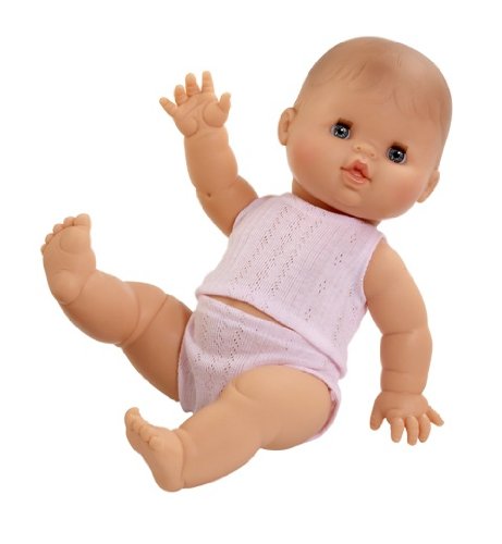 Paola Reina - Gordi, muñeca bebé Europea con Pijama Rosa, 34 cm (04000)