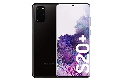 Samsung Galaxy S20+ - Smartphone 6.7" Dynamic AMOLED (8GB RAM, 128GB ROM , cuádruple cámara trasera 64MP, Octa-core Exynos 990, 4500mAh batería, carga ultra rápida), Cosmic Black [Versión española]