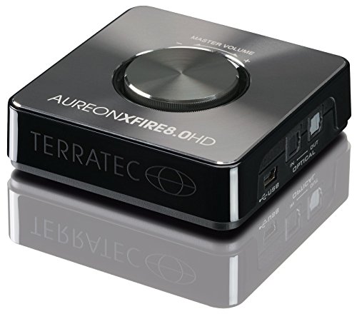 Terratec Aureon XFire - Tarjeta de Sonido Externa (Control de Volumen, USB, 3.5 mm), Negro