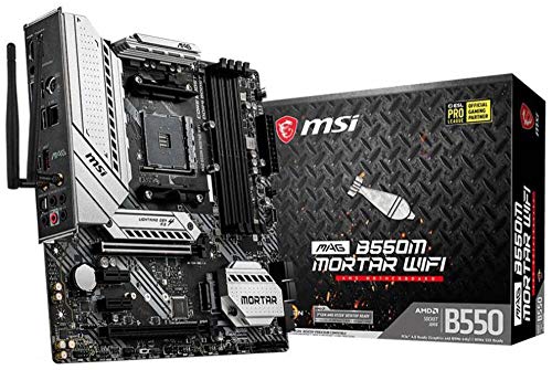 MSI mag B550M Mortar WiFi - Placa Base Arsenal Gaming (AMD AM4 DDR4 M.2 USB 3.2 Gen 2 HDMI Micro ATX)