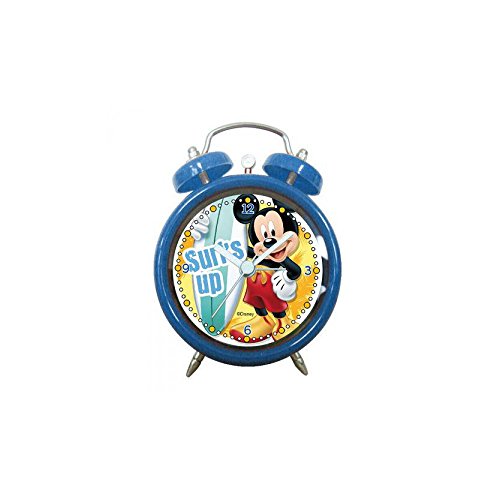 Arditex WD8705 Reloj despertador redondo campanas, diseño Mickey Mouse