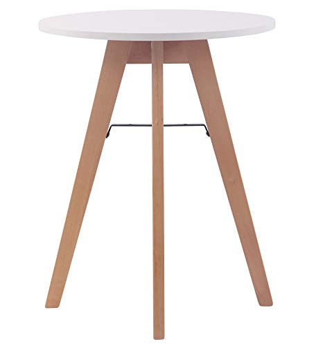 Mesa Auxiliar Viktor I Mesa de Centro Redonda I Mesita de Café con Tablero MDF I Mesa Redonda Moderna I Mesa Auxiliar Blanca I, Tamaño:60 cm Mesa Auxiliar Viktor I Mesa de Centro Redonda I Mesita de Café con Tablero MDF I Mesa Redonda Moderna I Mesa Auxiliar Blanca I, Tamaño:60 cm