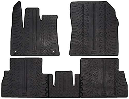 gled Anillo 0722 Juego Alfombrillas De Goma Citroen Berlingo (de 5 Personas) & Peugeot Rifter 9/2018 de (Perfil T 5 Piezas + Clips de Montaje), Color Negro gled Anillo 0722 Juego Alfombrillas De Goma Citroen Berlingo (de 5 Personas) & Peugeot Rifter 9/2018 de (Perfil T 5 Piezas + Clips de Montaje), Color Negro