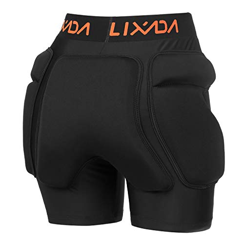 Lixada Pantalones Cortos Protectores Acolchados Hip Butt Tailbone Protection Pad Shorts para Patinaje Esquí Snowboard Lixada Pantalones Cortos Protectores Acolchados Hip Butt Tailbone Protection Pad Shorts para Patinaje Esquí Snowboard