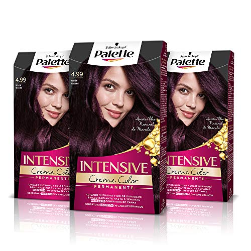 Palette Intense Cream Coloration Intensive Coloración del Cabello 4.99 Violín - Pack de 3