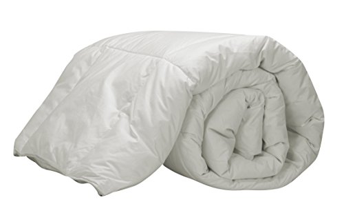 Pikolin Home - Edredón/Relleno nórdico natural de plumón de oca 92%, funda 100% algodón de percal, 250gr/m², 260x240cm-Cama 180 (Todas las medidas)