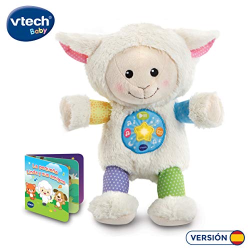 VTech-La pequeña Linda Musical Peluche bebé Interactivo, con Cuentos, Historias y Canciones Que desarrollan el lenguaje y la estimulación Visual y auditiva, Multicolor (3480-506722) VTech-La pequeña Linda Musical Peluche bebé Interactivo, con Cuentos, Historias y Canciones Que desarrollan el lenguaje y la estimulación Visual y auditiva, Multicolor (3480-506722)