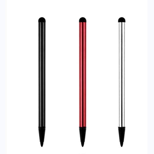 Coseyil Lápiz Táctil Stylus Pen Lápiz Universal para Pantalla táctil para iPhone iPad Samsung Tablet PC PC Plata Negro Rojo