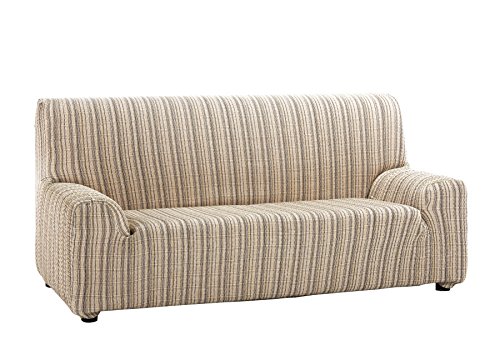 Martina Home Mejico - Funda de sofá elástica, Beige, 4 Plazas, 240 a 270 cm de ancho