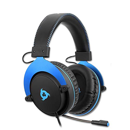 KLIM ™ Rush - Auriculares Gaming + Diadema cómoda y Ajustable + Cascos con micrófono + Clavija Jack de 3,5 mm + Cascos Gaming PS4 PC Mac Xbox One Switch iOS Android + 5 años de garantía + NUEVOS 2020 KLIM ™ Rush - Auriculares Gaming + Diadema cómoda y Ajustable + Cascos con micrófono + Clavija Jack de 3,5 mm + Cascos Gaming PS4 PC Mac Xbox One Switch iOS Android + 5 años de garantía + NUEVOS 2020