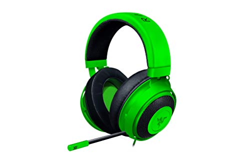 Razer Kraken Auriculares Gaming con cable para juegos multiplataforma para PC, PS4, Xbox One & Switch, Diafragma 50 mm, Cable de 3.5mm con controles de línea, Verde Razer Kraken Auriculares Gaming con cable para juegos multiplataforma para PC, PS4, Xbox One & Switch, Diafragma 50 mm, Cable de 3.5mm con controles de línea, Verde