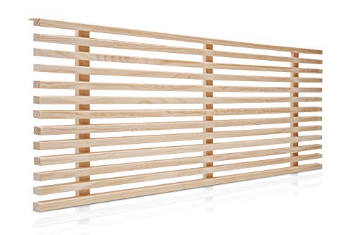 SUENOSZZZ-ESPECIALISTAS DEL DESCANSO Cabecero de Cama de 150 Modelo Osaka, Color Crudo 160x50 cm | Cabezal de palillería de Madera SUENOSZZZ-ESPECIALISTAS DEL DESCANSO Cabecero de Cama de 150 Modelo Osaka, Color Crudo 160x50 cm | Cabezal de palillería de Madera