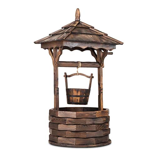 blumfeldt Loreley Gusto Edition- Pozo Decorativo, 135 cm de Altura, Peso: Aprox. 10 kg, Tratamiento Resistente a la Intemperie, Madera de Abeto Envejecida, Ideal Jardines y terrazas, Marrón Oscuro blumfeldt Loreley Gusto Edition- Pozo Decorativo, 135 cm de Altura, Peso: Aprox. 10 kg, Tratamiento Resistente a la Intemperie, Madera de Abeto Envejecida, Ideal Jardines y terrazas, Marrón Oscuro