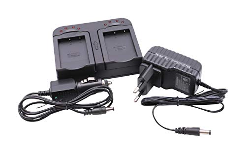 Cargador rápido Base de Carga Dual 2 Compartimentos Incl. Cargador para Coche para Toshiba Camileo HD, H30, X100, X100 HD, H10, etc. Cargador rápido Base de Carga Dual 2 Compartimentos Incl. Cargador para Coche para Toshiba Camileo HD, H30, X100, X100 HD, H10, etc.