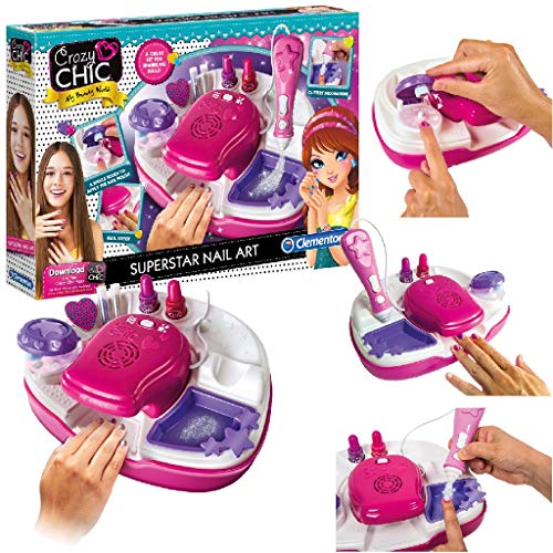 Clementoni- Crazy Chic Diseña tus uñas de luxe, Multicolor (15174.5) Clementoni- Crazy Chic Diseña tus uñas de luxe, Multicolor (15174.5)
