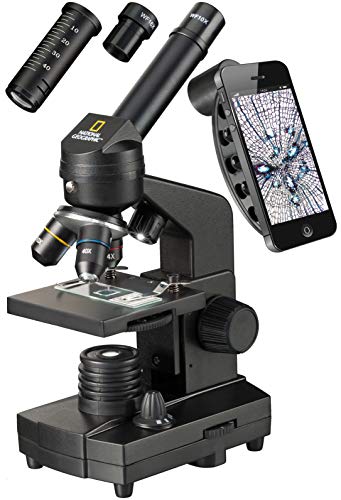 Microscopio National Geographic 40x-1280x con Soporte para Smartphone