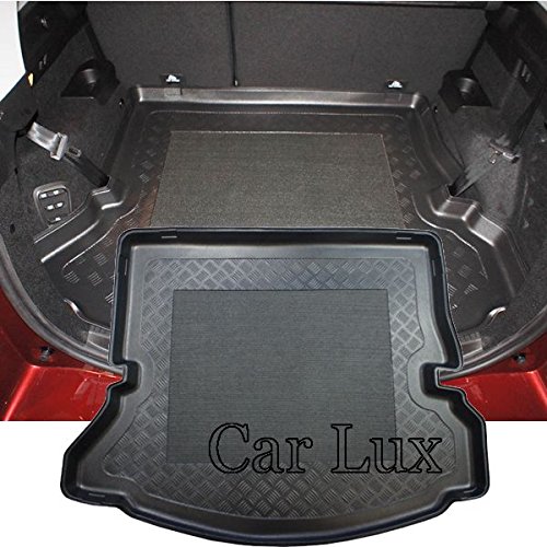 Car Lux AR04527 - Alfombra Protector Cubre Maletero a Medida para Grand Scenic IV 7 plazas Desde 2016- con Antideslizante para Grand Scenic IV