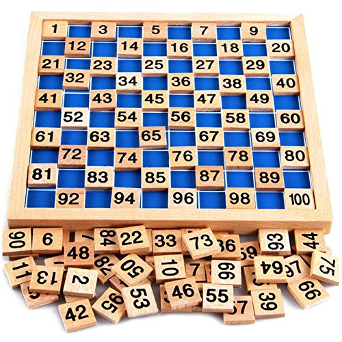 Puzzle matemático de Natureich Montessori Juguete de madera para aprender a contar, con campos numéricos y números, colorido / natural Puzzle matemático de Natureich Montessori Juguete de madera para aprender a contar, con campos numéricos y números, colorido / natural