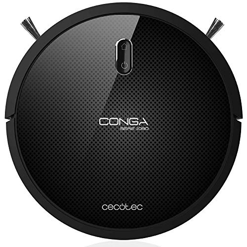 Cecotec Conga Serie 1090 1400 Pa, Tecnología iTech Space, Aspira, Barre, Friega y Pasa la Mopa, 5 Modos, 160 min Autonomía, Programable y con Cepillo Mascotas, Negro Cecotec Conga Serie 1090 1400 Pa, Tecnología iTech Space, Aspira, Barre, Friega y Pasa la Mopa, 5 Modos, 160 min Autonomía, Programable y con Cepillo Mascotas, Negro