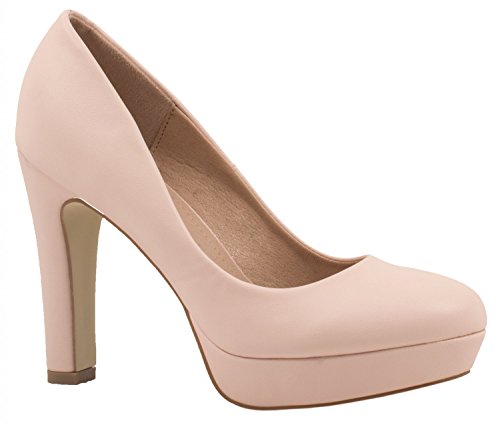 Elara Zapato de Tacón Alto Mujer Plataforma Chunkyrayan Rosa E22321-Pink-39