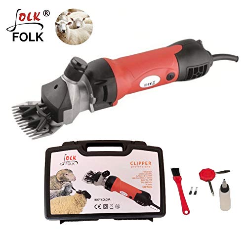 Folk Maquina de Esquilar Eléctrica ovino Modelo FL9 500W Esquiladora Trasquilar peladora - Garantia Oficial 2 años, Servicio técnico y Recambios (Accesorios Extra) Folk Maquina de Esquilar Eléctrica ovino Modelo FL9 500W Esquiladora Trasquilar peladora - Garantia Oficial 2 años, Servicio técnico y Recambios (Accesorios Extra)