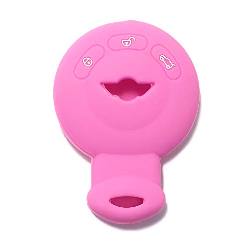 Lage caparazón de silicona Carcasa llave para mando a distancia Mini llavero One Cooper D S SD Countryman Cabrio John Clubman MINI ROSA Lage caparazón de silicona Carcasa llave para mando a distancia Mini llavero One Cooper D S SD Countryman Cabrio John Clubman MINI ROSA