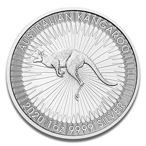Moneda de plata de canguro – 2020-1 onza – recién grabada – empaquetada individualmente en cápsula de monedas.
