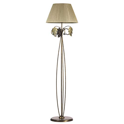 Onli - Lámpara de pie de roble, bronce