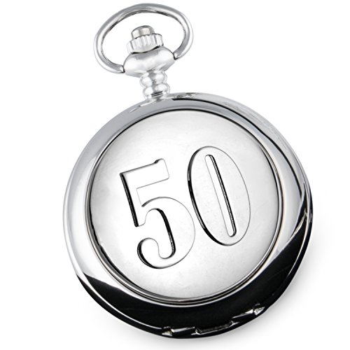 Reloj de bolsillo de 50 años de oro para aniversario de boda