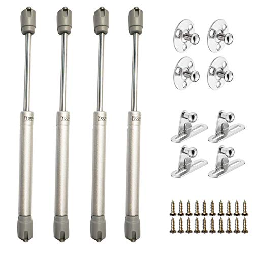 ZFYQ Pistones a Gas, 4pcs Hidráulico Muebles Cocina Amortiguador Puertas Elevables 100N/10kg 270mm Bisagras Resortes Armario con Tornillos ZFYQ Pistones a Gas, 4pcs Hidráulico Muebles Cocina Amortiguador Puertas Elevables 100N/10kg 270mm Bisagras Resortes Armario con Tornillos
