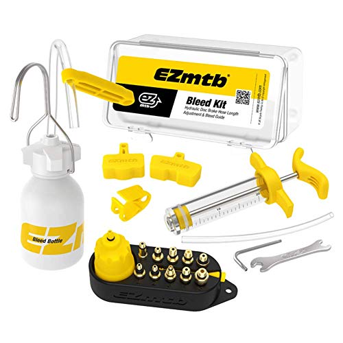 nakw88 Kit de Sangrado Freno Bicicleta Hidráulico Freno de Disco Aceite Mineral para Shimano, Magura, Tektro, Sram Serie Freno Herramientas Reparación - tipo2, Free Size nakw88 Kit de Sangrado Freno Bicicleta Hidráulico Freno de Disco Aceite Mineral para Shimano, Magura, Tektro, Sram Serie Freno Herramientas Reparación - tipo2, Free Size