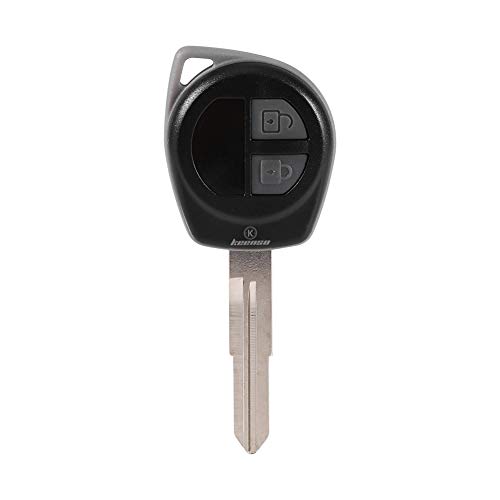 Repuesto de mando a distancia de 2 botones, carcasa de llave inteligente para SUZUKI Vitara Swift Ignis SX4 Liana Alto, color negro