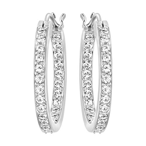 Swarovski Pendientes Sommerset, blanco, Baño de Rodio Swarovski Pendientes Sommerset, blanco, Baño de Rodio