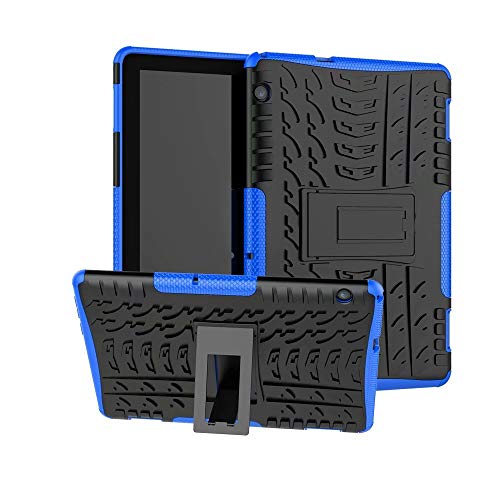 XITODA Funda Huawei MediaPad T5 10, Hybrid Rugged Armor Duro PC + TPU Silicone Back Case Cover Carcasa para Huawei MediaPad T5 10 2018 Tablet Funda con Kickstand - Azul Oscuro XITODA Funda Huawei MediaPad T5 10, Hybrid Rugged Armor Duro PC + TPU Silicone Back Case Cover Carcasa para Huawei MediaPad T5 10 2018 Tablet Funda con Kickstand - Azul Oscuro