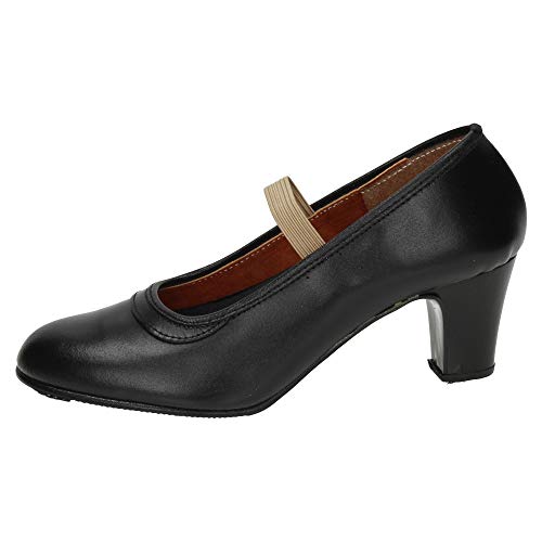 ZAPATOP 24 Baile Profesional NIÑA Zapatos TACÓN Negro 37