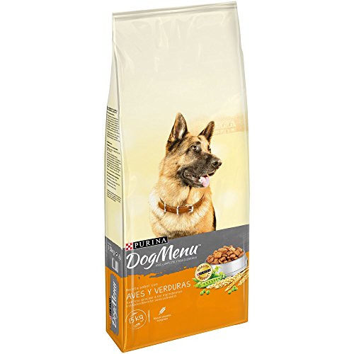 Purina Dog Menu Pienso para Perro Adulto Aves y Verduras 15 Kg