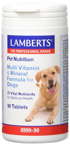Lamberts Pet Nutrition para Perros, Combinación de Multivitaminas - 90 Tabletas Lamberts Pet Nutrition para Perros, Combinación de Multivitaminas - 90 Tabletas