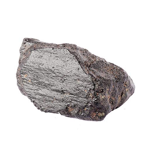 Real Gems Piedra de turmalina Negra cruda Natural, Piedra certificada de turmalina Negra Rugosa, Rocas y espécimen Mineral 107.00 CT Trozo de turmalina