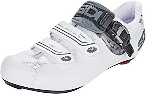 Sidi Genius 7 Sombra de Zapatos de Ciclismo, Color Blanco, Talla 46