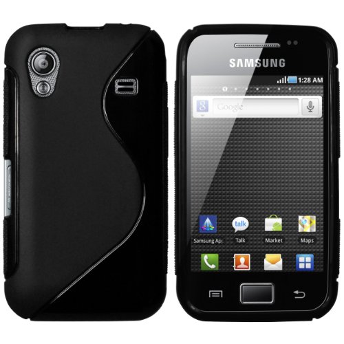 Mumbi PowerGrip TPU Case for Samsung S5830 Negro Galaxy As
