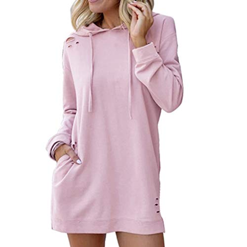 OverDose mujer De La Manera Nueva Sudadera con Capucha De Manga Larga Suelta Ocasional Larga Sudadera OtoñO Jumper Pullover Vestido OverDose mujer De La Manera Nueva Sudadera con Capucha De Manga Larga Suelta Ocasional Larga Sudadera OtoñO Jumper Pullover Vestido