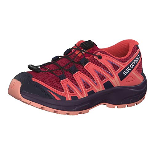 Salomon XA Pro 3D J, Zapatillas de Trail Running Unisex Niños, Rojo/Naranja (Cerise/Dubarry/Peach Amber), 34 EU