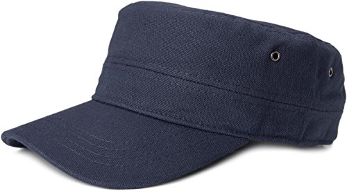 styleBREAKER Gorra en Estilo Militar de Tela de algodón Robusta, Ajustable, Unisex 04023020, Color:Azul Marino styleBREAKER Gorra en Estilo Militar de Tela de algodón Robusta, Ajustable, Unisex 04023020, Color:Azul Marino