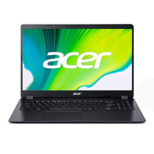 Acer Aspire 3 A315-56 - Ordenador Portátil 15.6" FullHD (Intel Core i5-1035G1, 12GB RAM, 512GB SSD, Tarjeta gráfica integrada UMA, Windows 10 Home), Color Negro - Teclado Qwerty Español