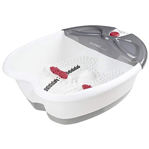 ecomed FS-52E bañera de hidromasaje para pies con reflexología podal, baño de pies eléctrico, función de calor, baño de pies con masaje y calefacción, para pies grandes y un agradable masaje de pies ecomed FS-52E bañera de hidromasaje para pies con reflexología podal, baño de pies eléctrico, función de calor, baño de pies con masaje y calefacción, para pies grandes y un agradable masaje de pies
