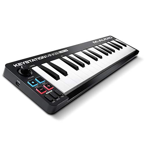 M-Audio Keystation Mini 32 MK3 - Mini Teclado Controlador MIDI/USB Ultra portátil con ProTools First, M-Audio Edition y Xpand!2 de AIR Music Tech M-Audio Keystation Mini 32 MK3 - Mini Teclado Controlador MIDI/USB Ultra portátil con ProTools First, M-Audio Edition y Xpand!2 de AIR Music Tech